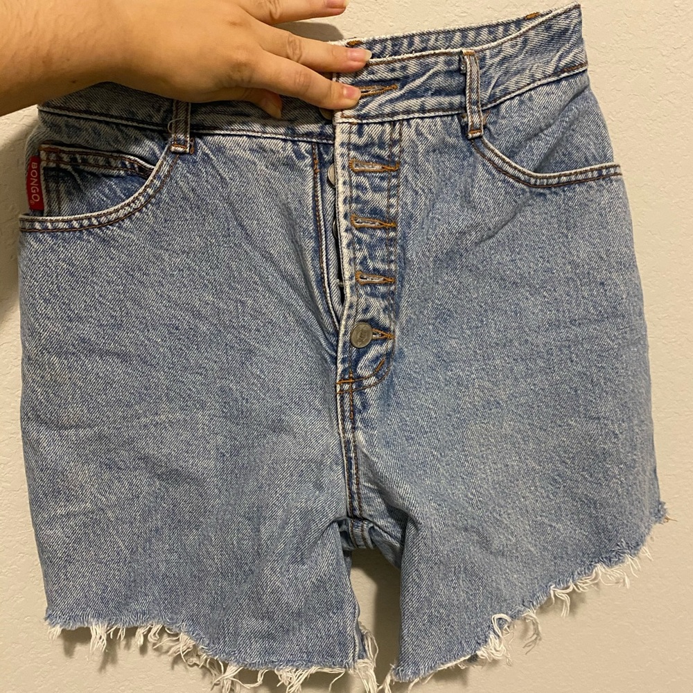 Vintage Bongo high waisted jean shorts